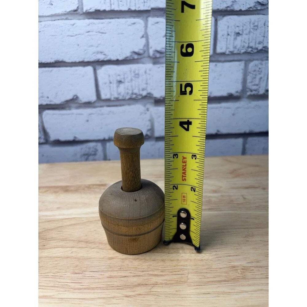 Antique Kitchen Lot Butter Molds Potato Masher Giant Clothespin Rolling Pin 4 Pc